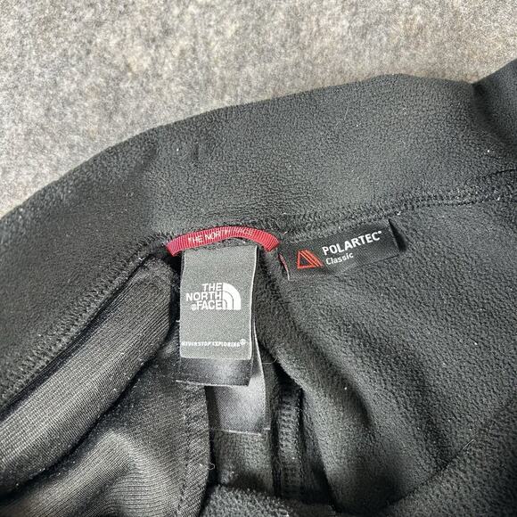 The North Face Sweatpants Womens Medium Fleece Straight Leg Black Polartec - Picture 7 of 12